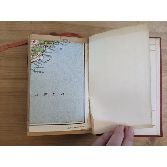 NAGEL'S FRANCE TRAVEL GUIDE Vintage 1956 w/ Maps of Paris & Country Red Rare - Picture 13 of 16